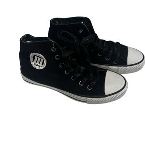 MTNG The Fest High-Top Canvas Sneakers Women’s EU 38 Black White